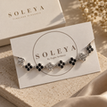 Gloria Armband Schwarz Silber