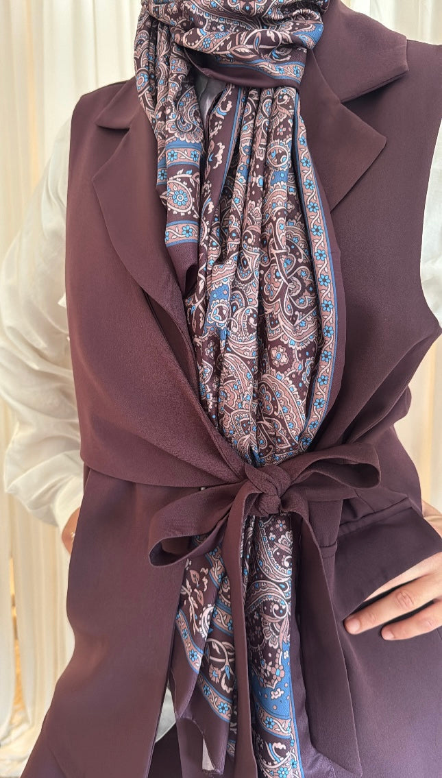 Sahra Westen-Set – Bordeaux