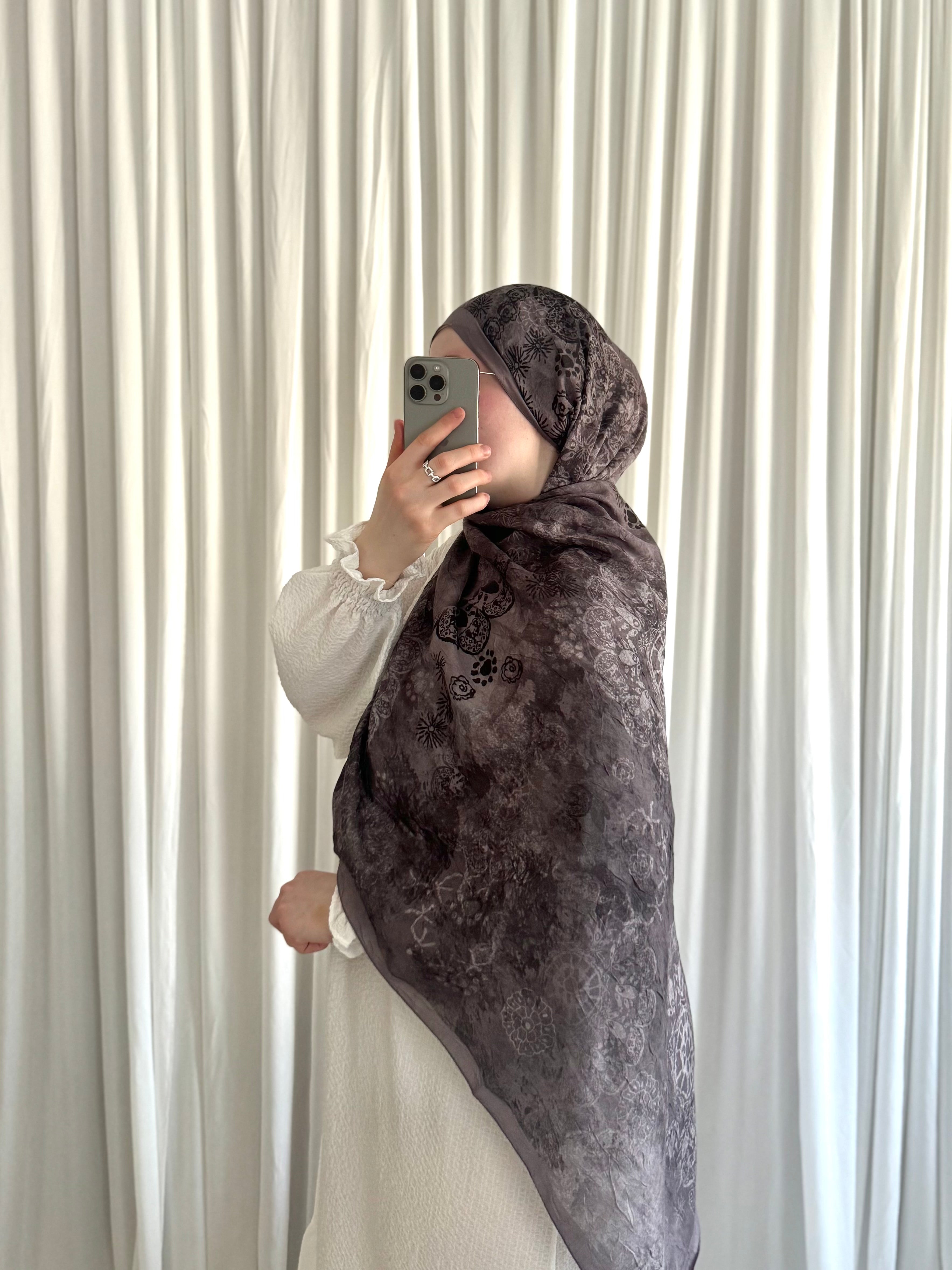 Mauve Shadow Bloom Hijab