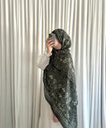 Vintage Olive Paisley Hijab