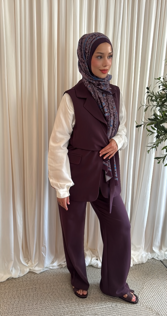 Sahra Westen-Set – Bordeaux